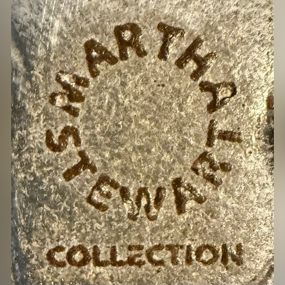 🌿 Martha Stewart Collection Silver Leaf Serving Tray / Decorative Accent - Picture 4 of 4